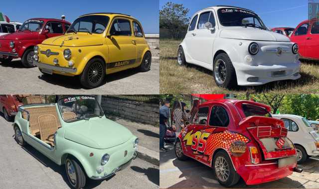 Da quella in stile "Cars" alla spider: un salto al raduno delle 500 d'epoca rivisitate